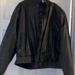 Byrnes and Baker leather jacket